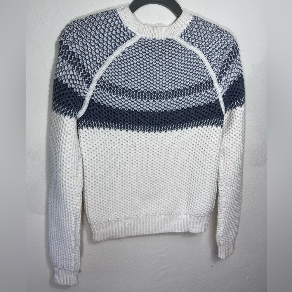 Theory Chunky Knit Wool Crewneck Pullover Sweater - Picture 4 of 7